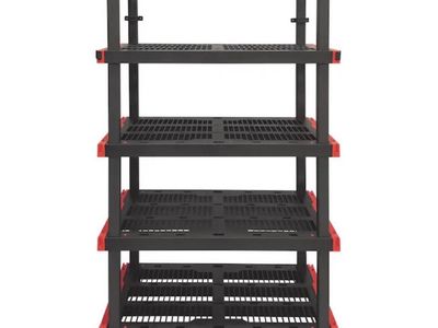 Craftsman 72" 5-Tier Heavy Duty Plastic Garage Storage Shelving Unit, 40"W x 24"D,