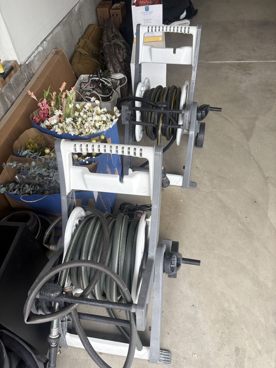 Hose Reels Wheeled With 100' Hose