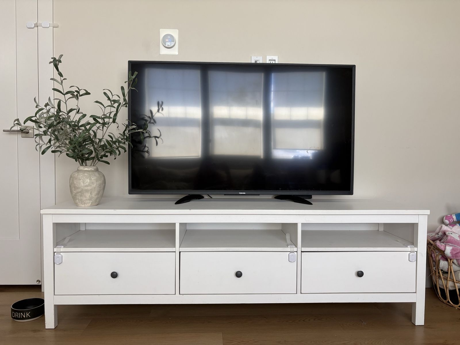 Ikea Hemnes White Media Console Stand