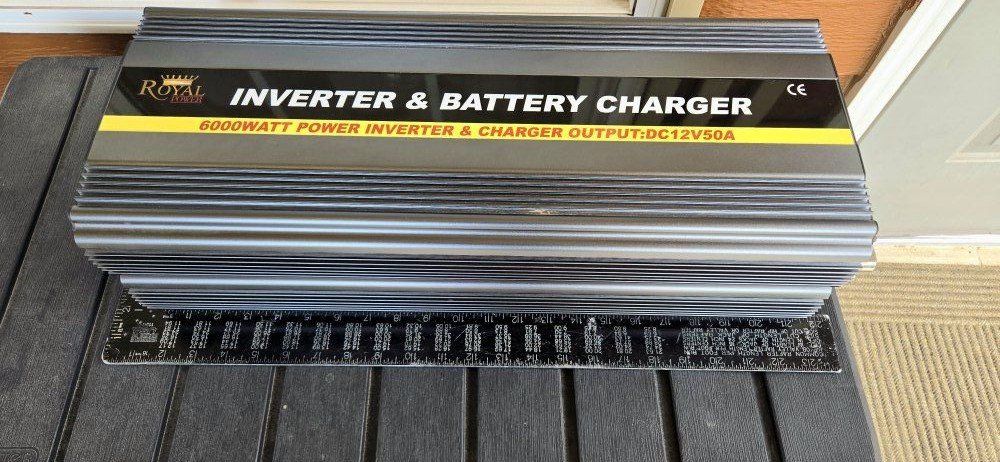 Royal Power 6000W Inverter & Battery Charger, DC12V50A Output, AC 115V 60Hz Input/Output