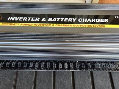 Royal Power 6000W Inverter & Battery Charger, DC12V50A Output, AC 115V 60Hz Input/Output