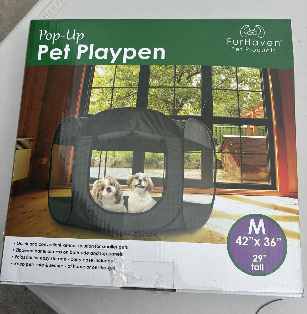 Furhaven Pop-up Pet Playpen