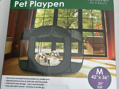 Furhaven Pop-up Pet Playpen