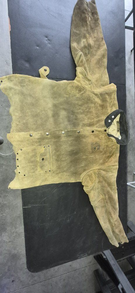 Black Stallion Leather Welding Jacket Size XL