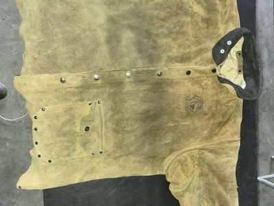 Black Stallion Leather Welding Jacket Size XL