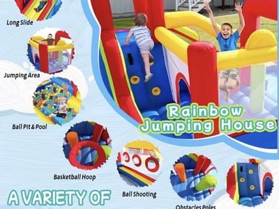 Hongcoral Inflatable Water Slide Bounce House w/ Blower – BRAND NEW