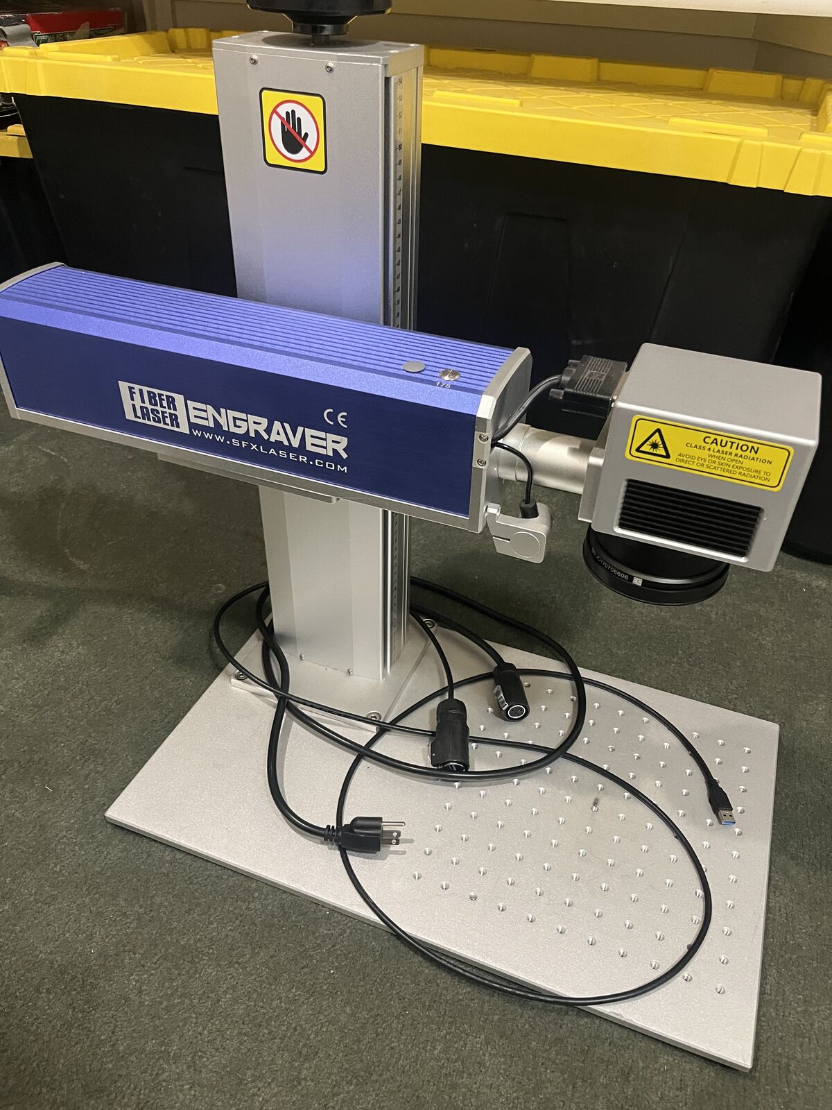 SXF 50W fiber laser engraver
