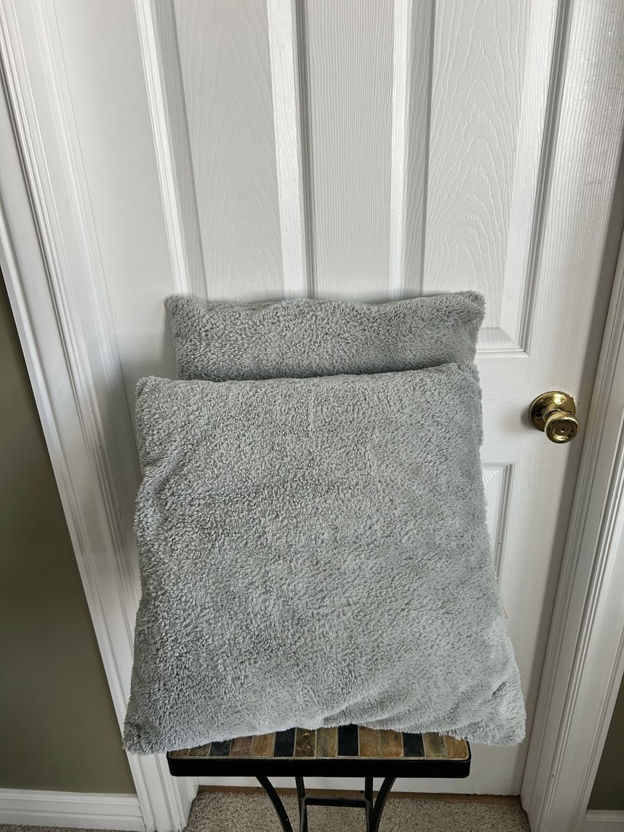 Gray Throw Pillows (2 sets)
