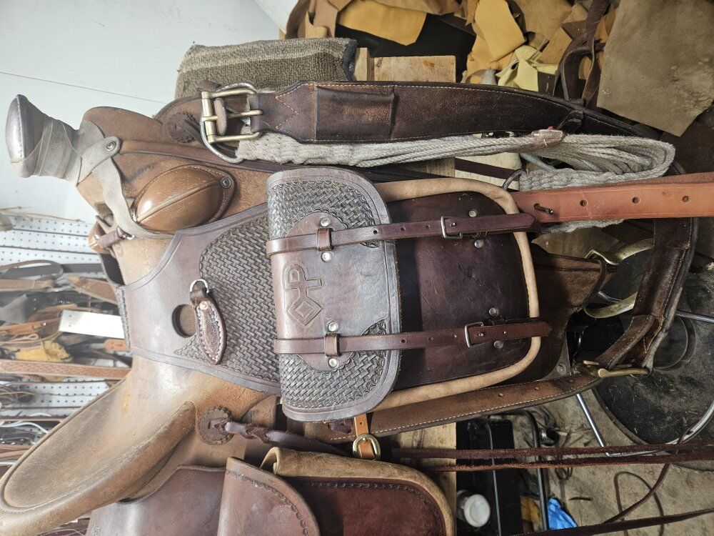 custom made leather saddle bags