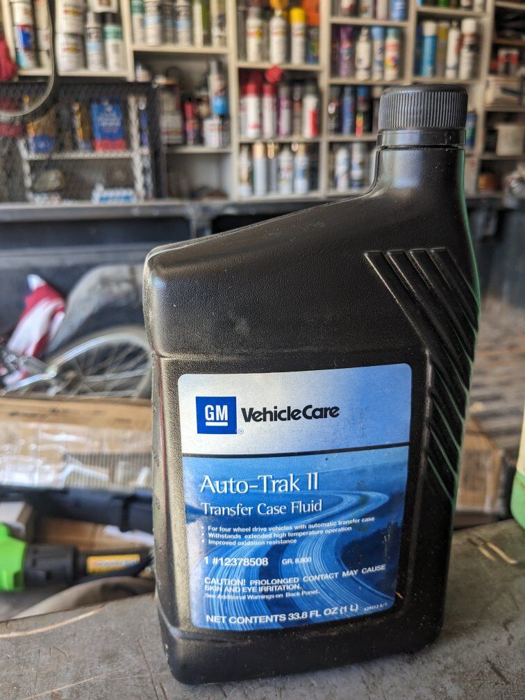 GM Chevy transfer case fluid auto 2 ii at2