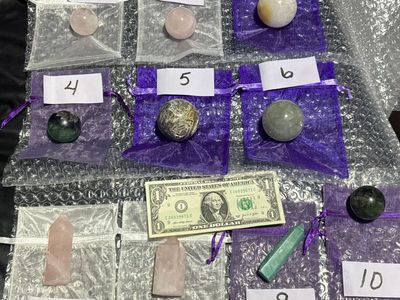 $5 Crystal Spheres and Towers - Numbered Collection in Pouches