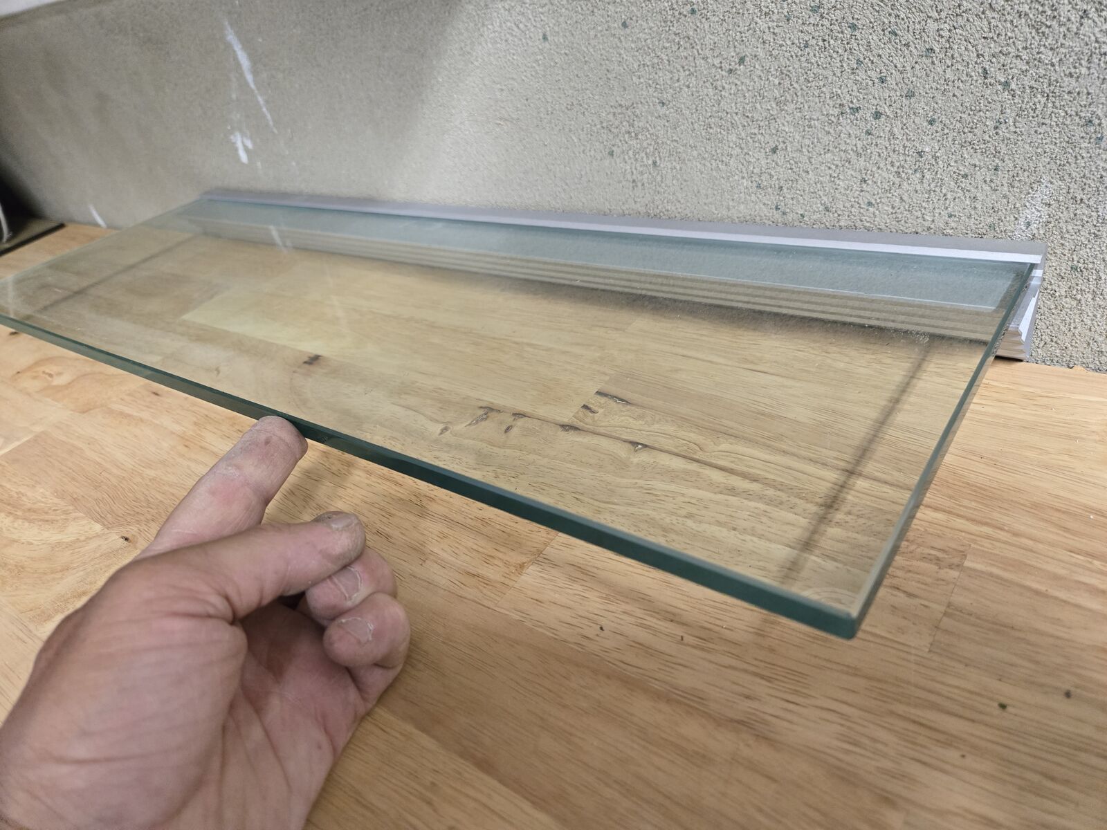 Tempered glass shelving