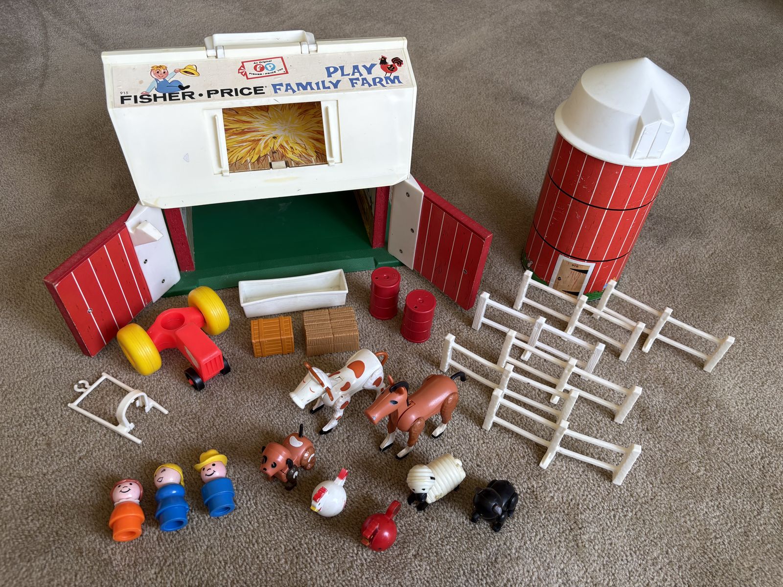 Vintage Fisher-Price Little People Farm Set