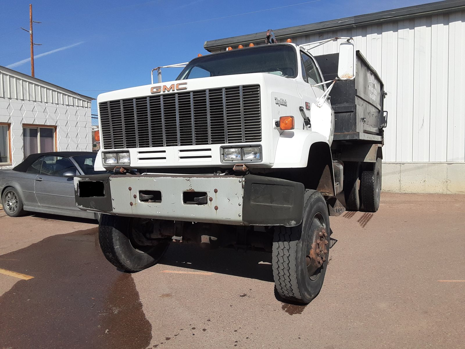 GMC Roll-Off Dumpster Truck - Cat Turbo -10 Ton Stellar Hook - 14 CY Dumpster - AWD - Allison Automatic - Cash or Trade!