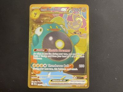 Iono's Bellibolt ex 100/159 Full Art Ultra Rare Pokémon Card - Electric Streamer Ability