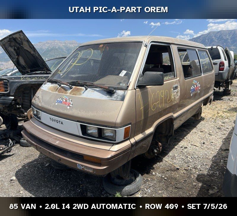 1985 Toyota Van Parts - UTPAP Orem