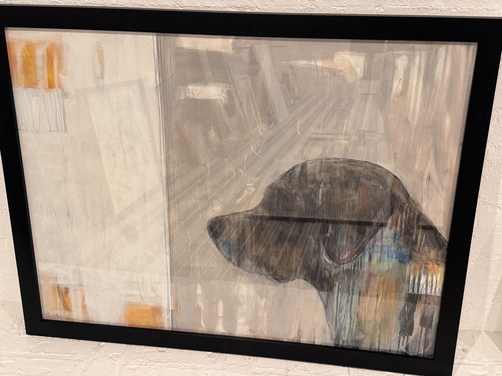 Abstract Dog Painting