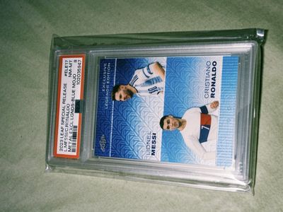 2020 Leaf Exclusive Legends Edition Lionel Messi Cristiano Ronaldo NM-MT 8 Soccer Card #ELE17