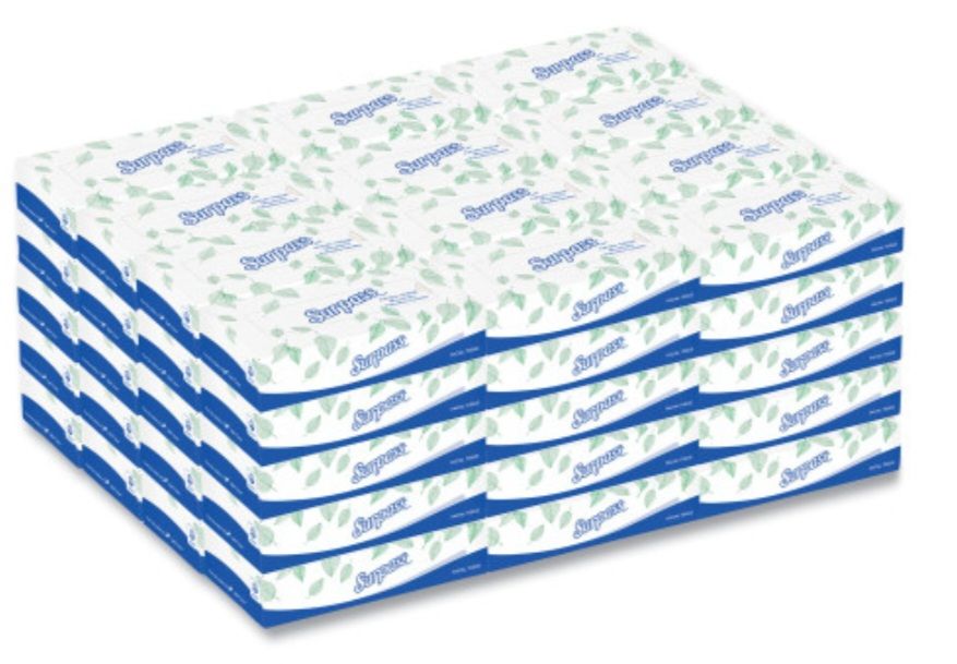 New Box Surpass Facial Tissue for Business, 2-Ply, White,125 Sheets/Box, Case of 60 Boxes/Carton (21390)