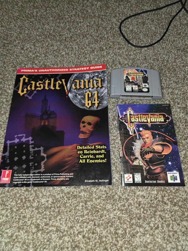 Castlevania 64 with stratedgy guide and manual