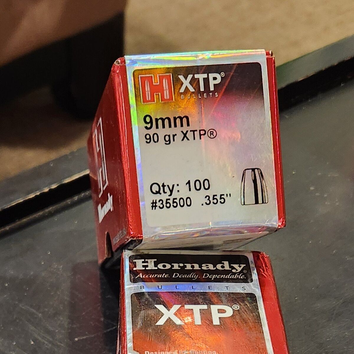 New Box of Hornady 9mm .355 90 gr XTP #35500