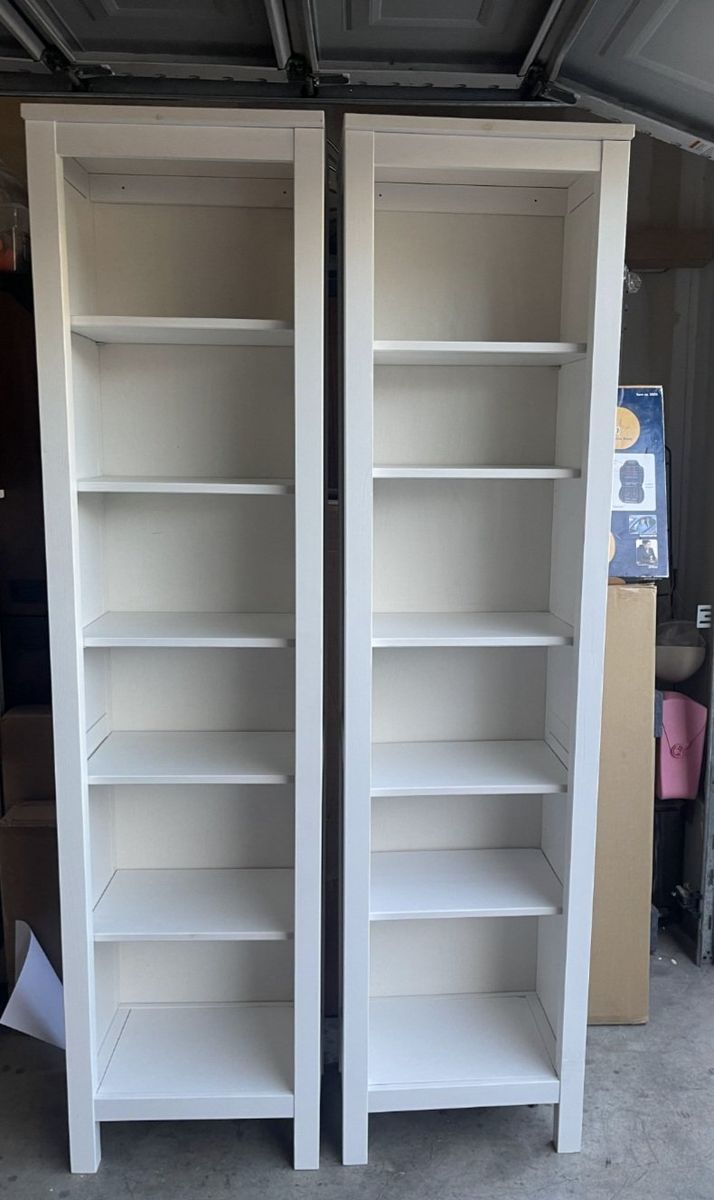 2 ikea HEMNES bookcases/$140 each