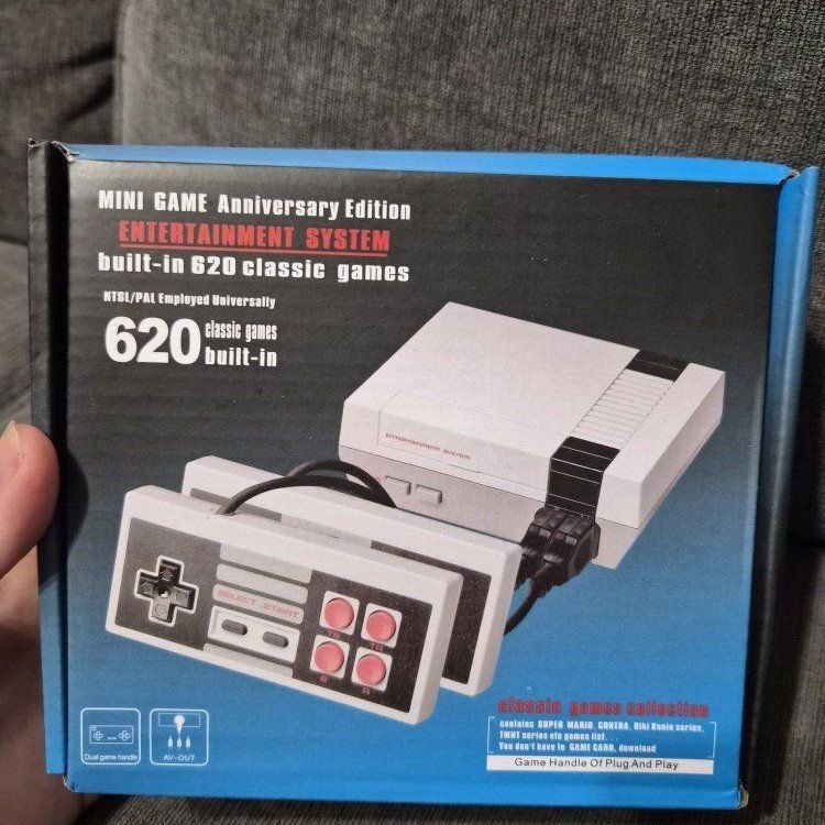 New Mini Game Console Anniversary Edition Entertainment System - 620 Classic Games Built-in