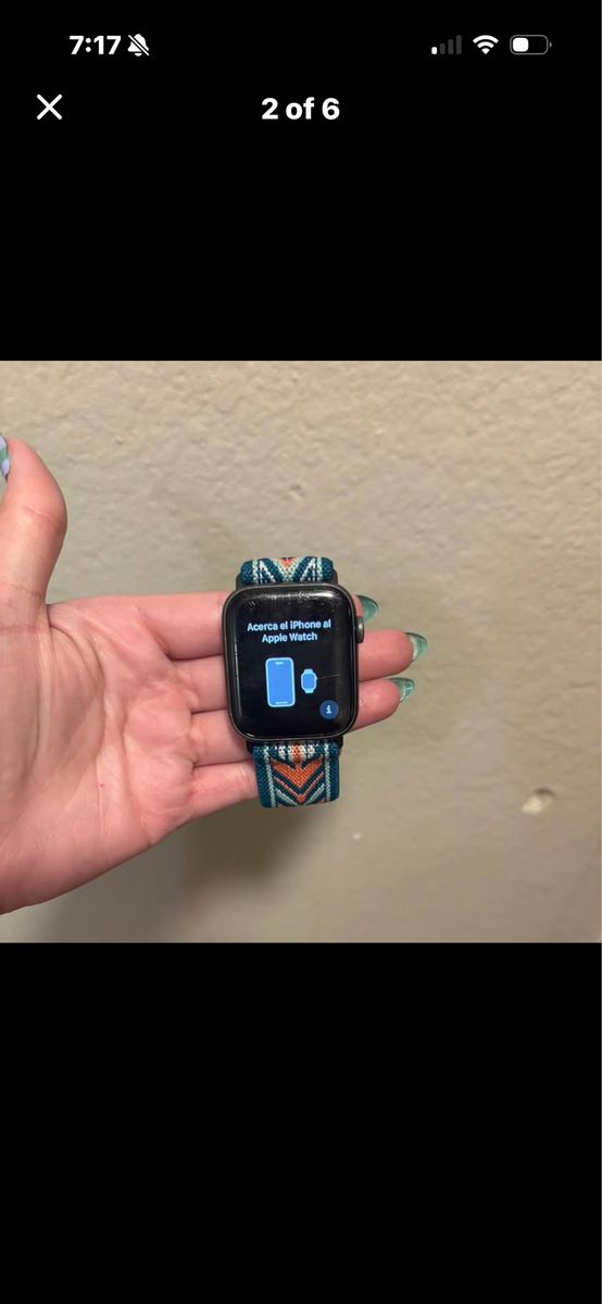 Apple Watch Series 5 44mm Space Gray Aluminum Case with Woven Band