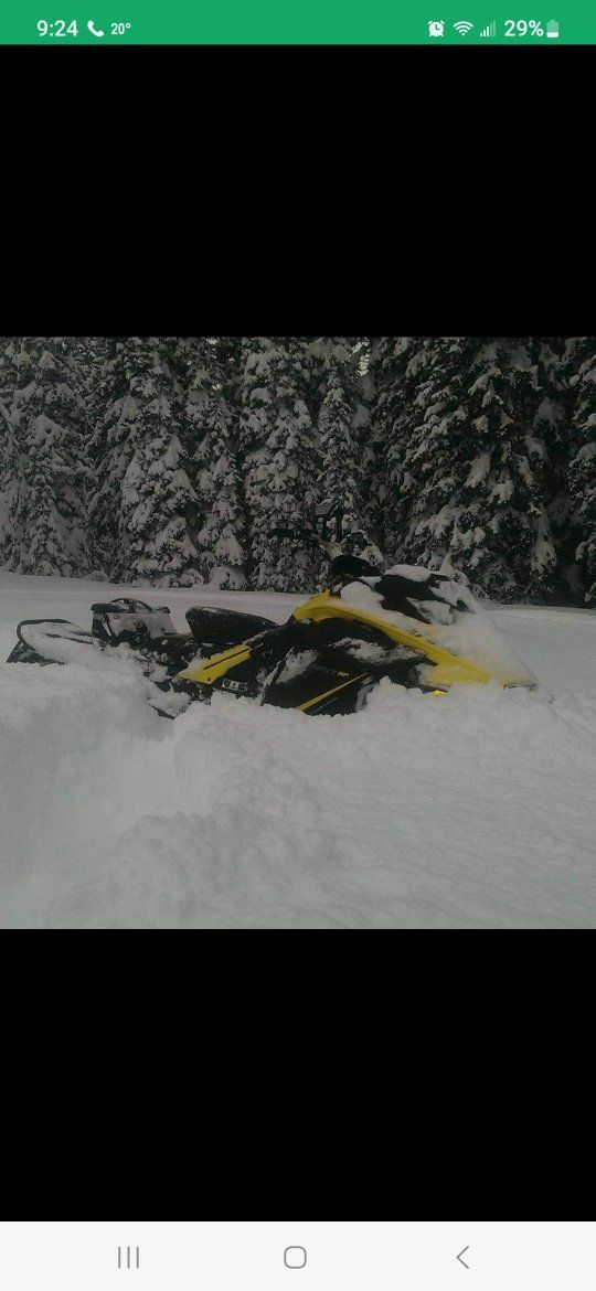 Ski-Doo Snowmobile - Yellow & Black, Used
