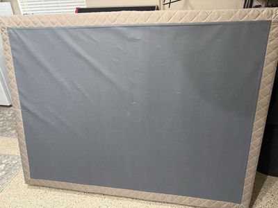 Unbranded Queen Size Box Spring - Tan Quilted Edge Foundation for Mattress Support