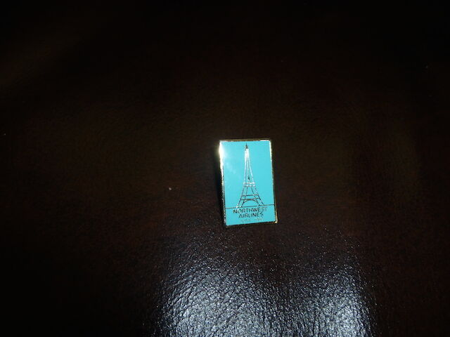 Paris, France Eiffel Tower Pin - Northwest Airlines