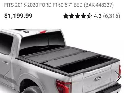 BAK BAKFlip MX4 Hard Folding Truck Bed Tonneau Cover for 2015-2020 Ford F-150.
