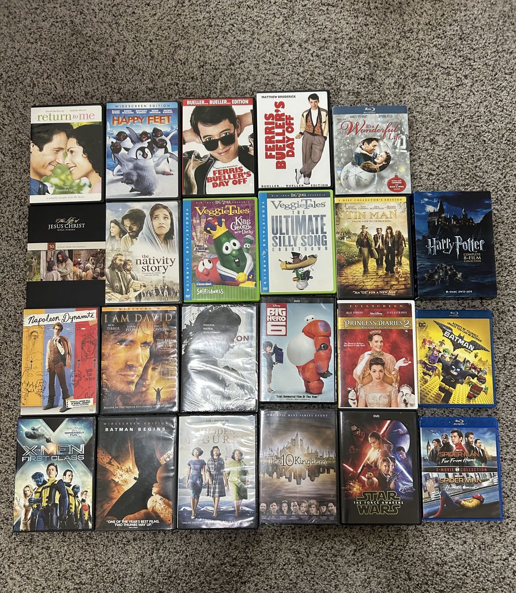 Various DVDs and Blue Rays
