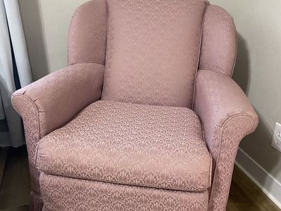 Swivel Rocking Chair - Rose Pink