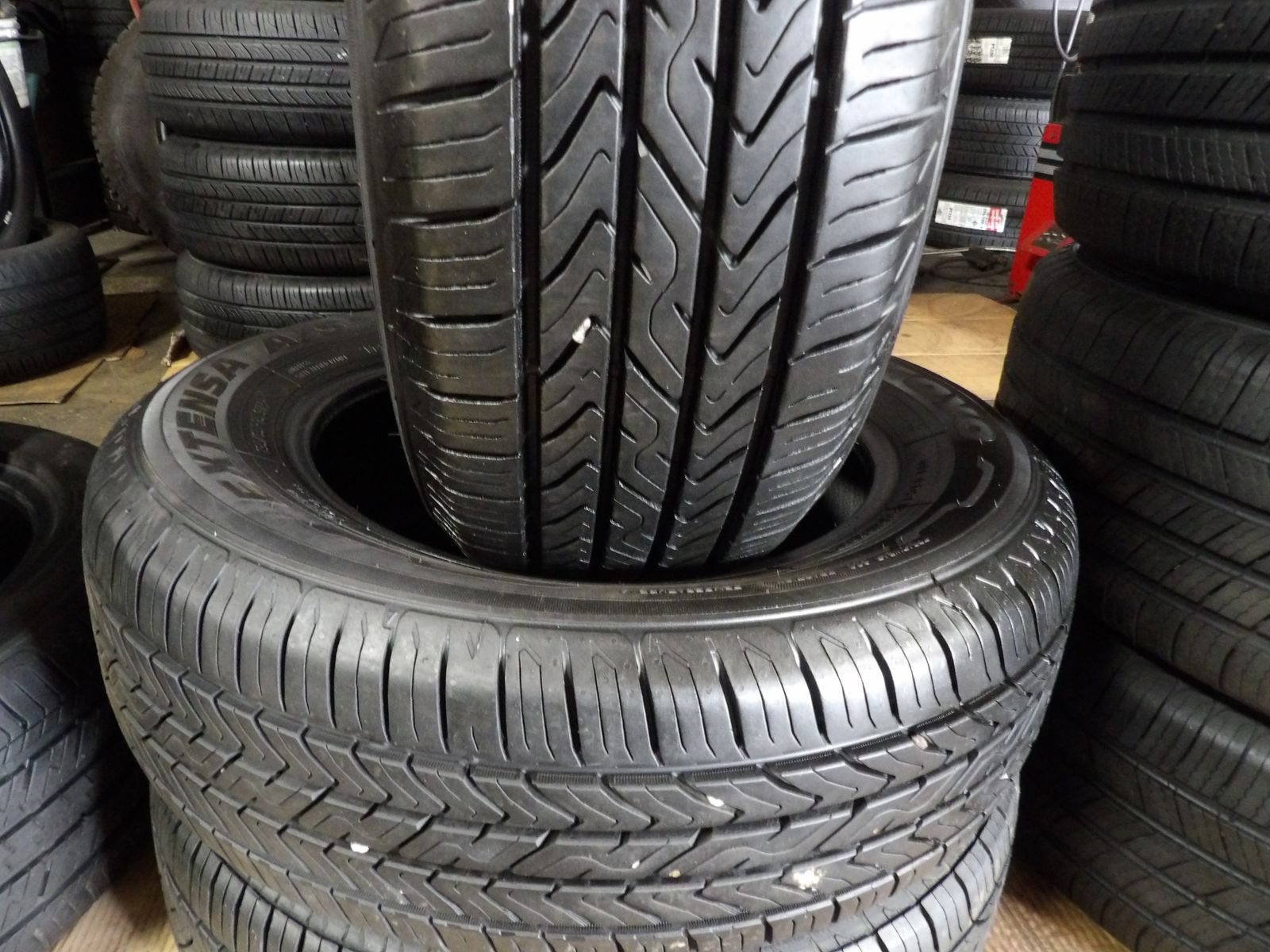 195/65R15 TOYO EXTENSA AS PAIR OF TWO USED TIRES
