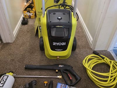 New RYOBI 2100 PSI 1.2 GPM Cold Water Corded Electric Pressure Washer with Foamer