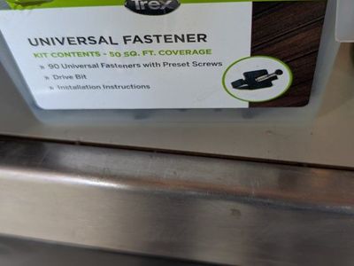 trex hidden fasteners