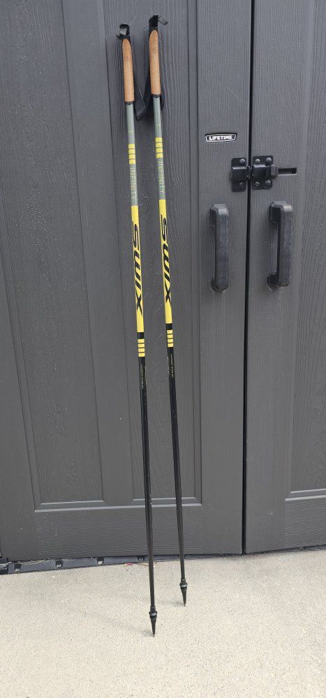 SWIX Infinity Cross-Country Ski Poles - Used, Black/Yellow
