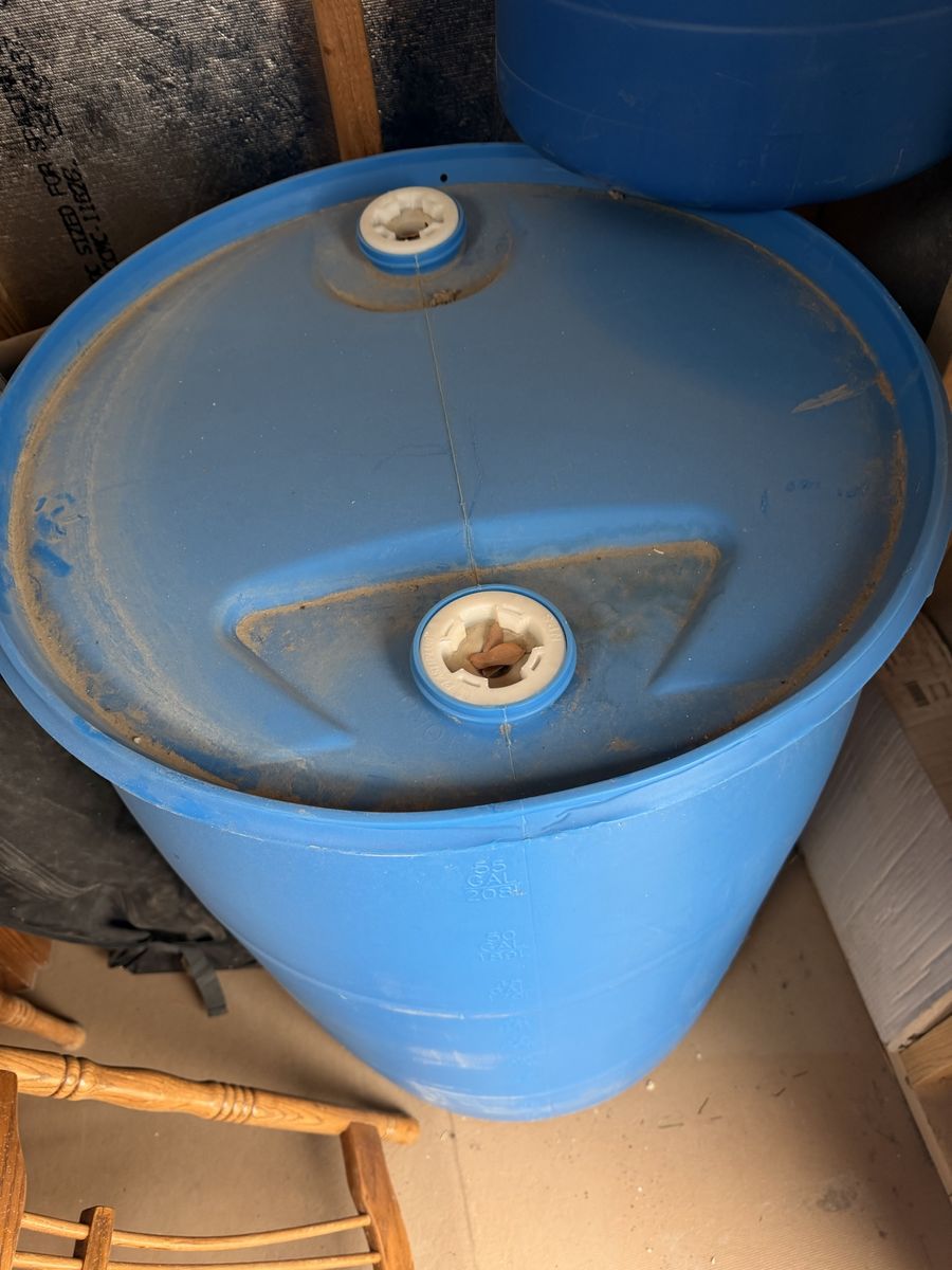 55 Gallon Plastic Water Jug