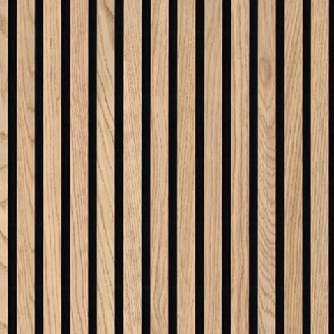 MSI Acoustic Wood Slat Natural 9.5 x 94.5 4 Pieces: Wall Panel