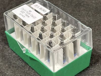 New. M Burs 7.0mm 5 in 1 Plus Bits Cross Cut 3/32 25 PCS Set