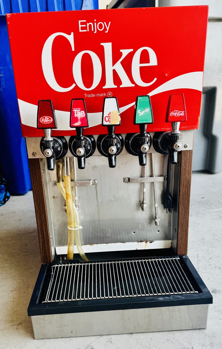 Vintage Coca-Cola 5-Valve Commercial Soda Fountain System – Complete