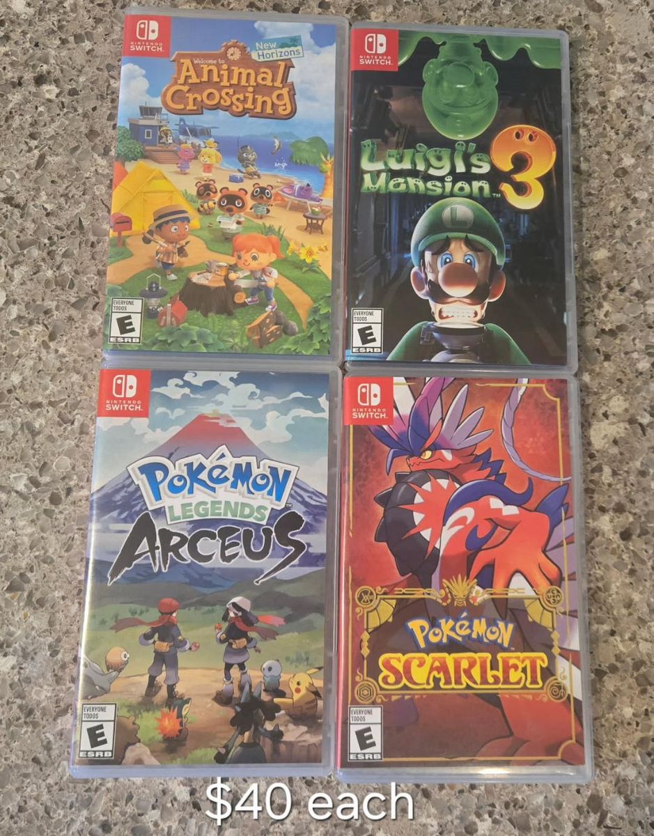 Nintendo Switch games $40 each including Luigi's Mansion 3~ trades considered~!