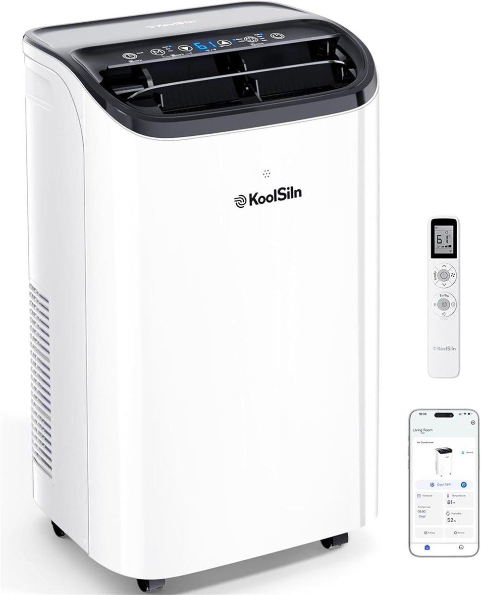14,000 BTU Portable AC, Auto-Evap, App/Remote