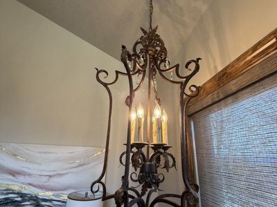 wrought iron chandelier set of two