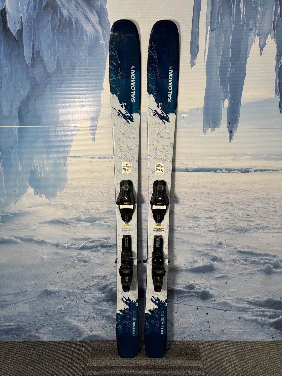 New 2026 Salomon QST Echo Skis - 165cm w/ Atomic Strive 11 Demo Bindings