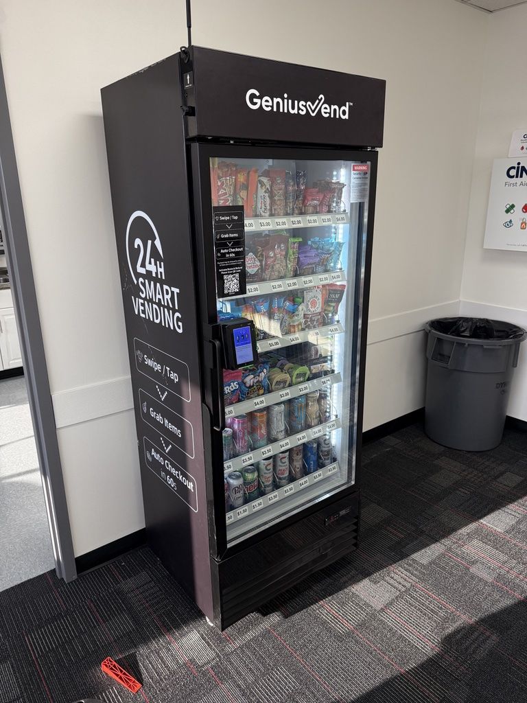 2 Vending Machines. HAHA Vending and XY Vending.
