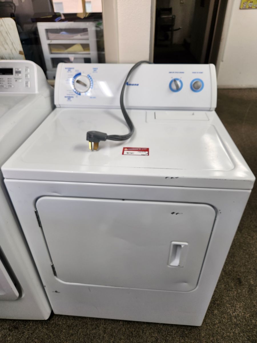 Amana Automatic Dry Electric Dryer - White, Used, Fully Functional