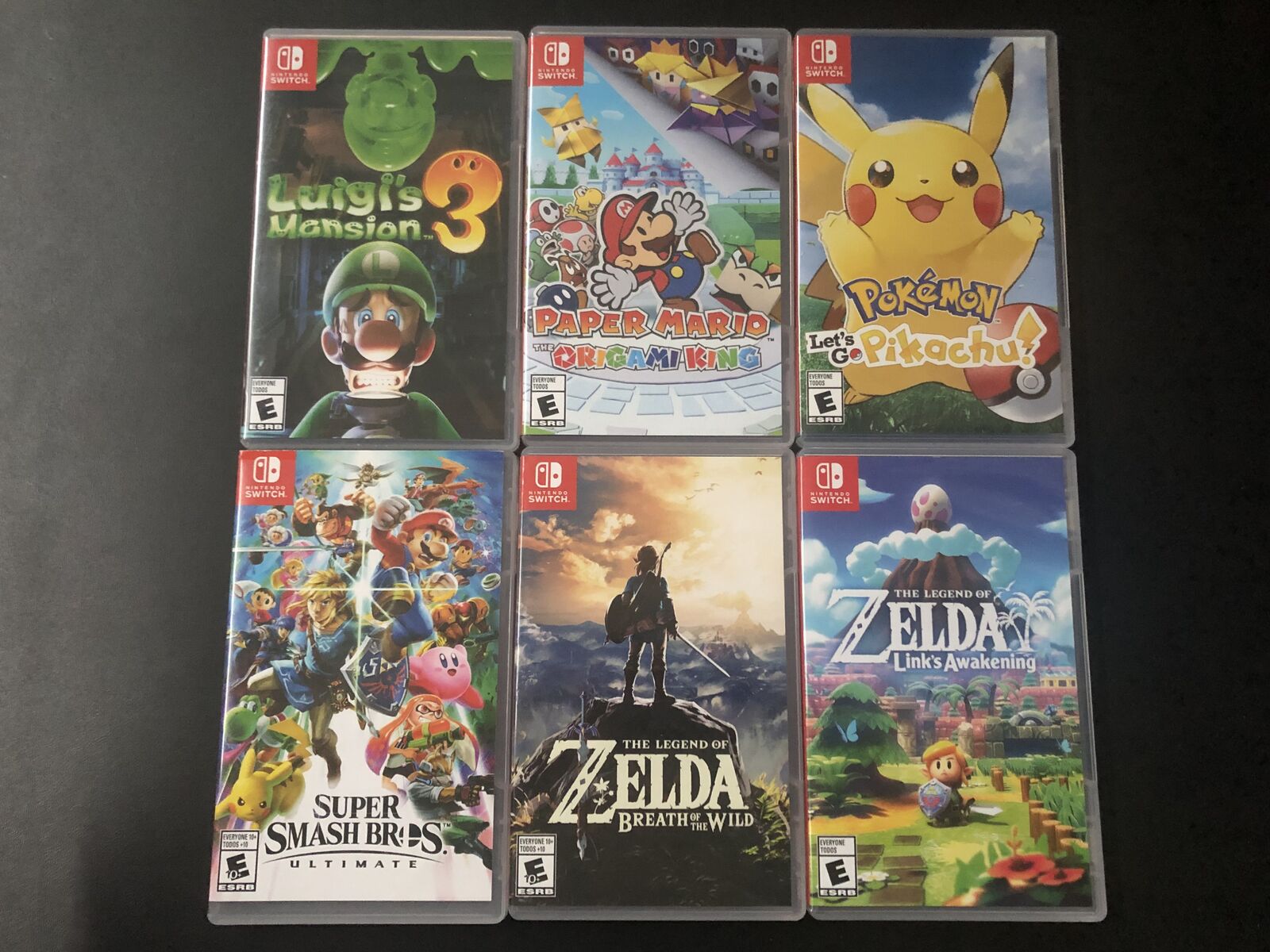 Nintendo Switch CASES ONLY Games Zelda Mario Pokémon Smash Bros Luigi