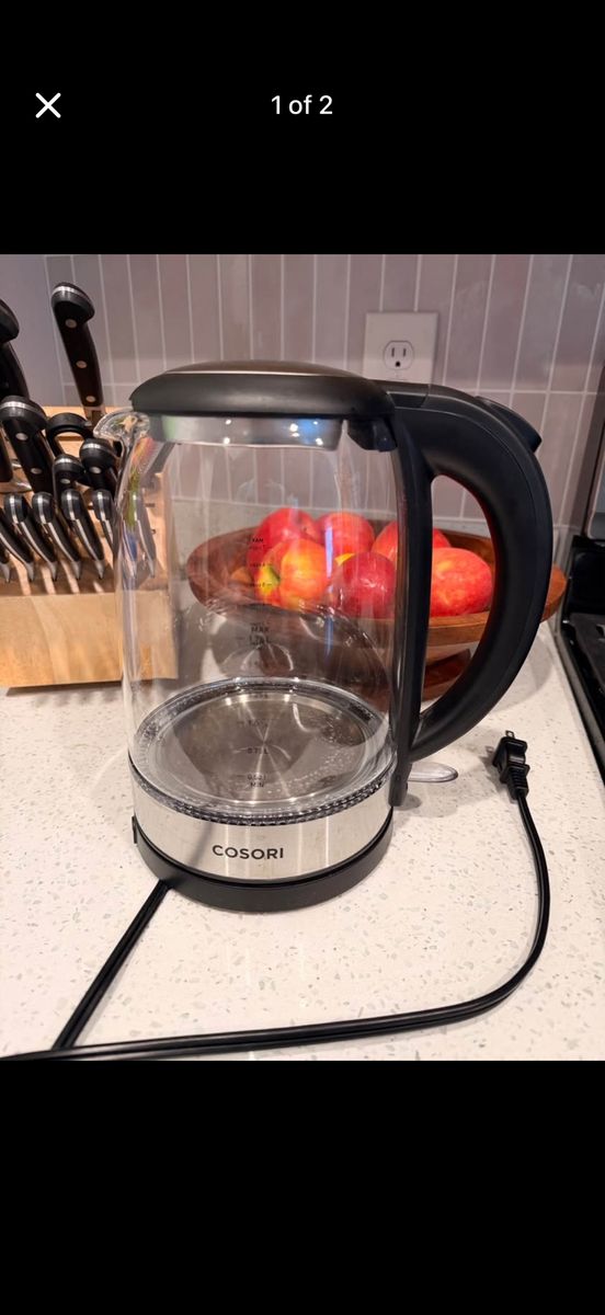 COSORI Glass Electric Kettle - Fast Boil, 1.7 Liter Capacity